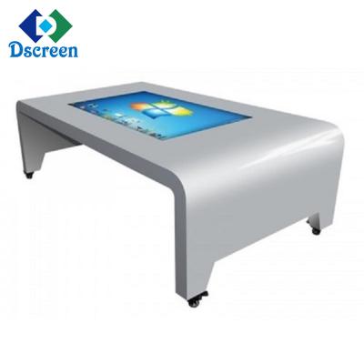 China Indoor 32 43 inch touch screen touch screen Android multi interactive top kiosk coffee table smart touch screen table for sale