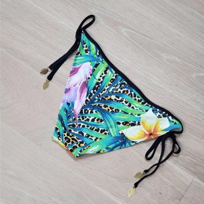 China Side Breathable Sexy Women Printed Adjustable Strap For Bikini Bottom String For Female Swimwear for sale