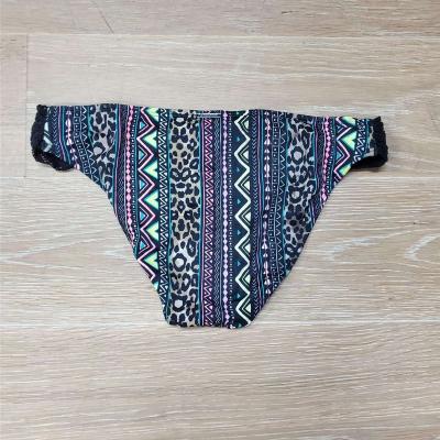 China Women's breathable sexy fashion two piece swimsuit printed colorful bikini top and bottom for swimwear beach wear for sale