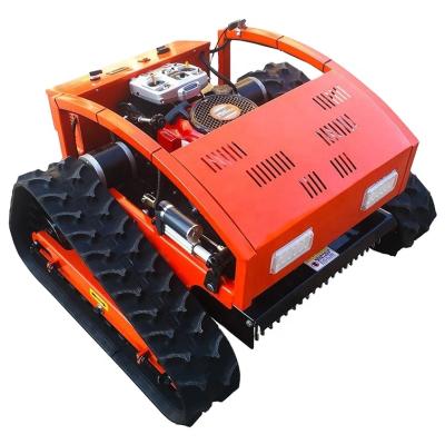 China 4-Stroke Crawler Self-Propelled Robot Lawn Mower Walking Tractor Remote Control Garden Grass Cutting Machine for sale