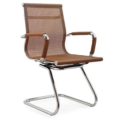 China Cooling Mesh Seat Chair Low Back Office Without Wheel Office Chair Material Metal Frame Office Chair for sale