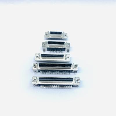 China DIP SCSI M. Serie Servo Motor Rectangular Connector SCSI HPDB Right Angle Connector Zinc Alloy Slot Type for sale