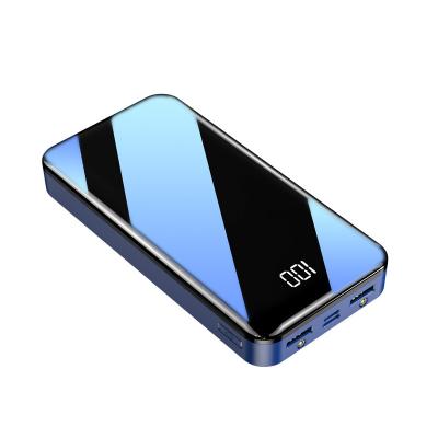 China Custom LED Display Logo Power Bank High Capacity 20000mAh Mini Battery 2.1A Fast Charging Portable For Huawei Power Banks for sale