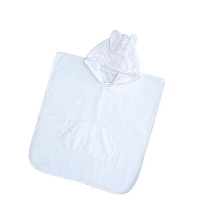 China 100% COTTON HOODED BABY BATH PONCHO TERRY TOWEL CHILD SAFE for sale