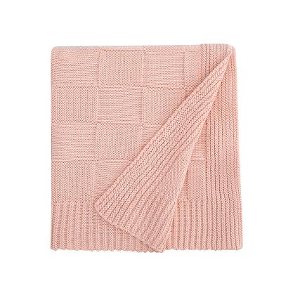 China 100% Natural GOTS CERTIFIED ORGANIC COTTON KNITTED BABY SHAWL NEWBORN BABY BLANKET for sale