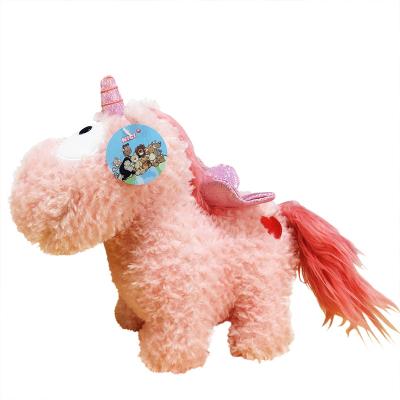 China American Rainbow Pink Angel Horse Plush Toy Pony Lovely Unicorn Stuffed Lovely Doll Girl for sale