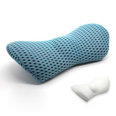 China Lumbar Support Viable Pillow for Office Chair 4D Mesh Removable and Pillow Washable Lumbar Cover Sheer Memory Foam Lumbar Cushion for Car for sale