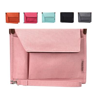 China Portable pure hard nylon notebook storage bag storage bag decorative folding handmade square style smart hanging folder for sale