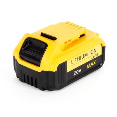 China Hot sale 5.0ah 18v/20v Max Li-ion power tool battery dcb200 cordless drill parts dcb201 dcb204 dcb205 for dewalt battery for sale