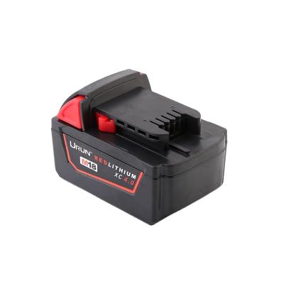 China Power Tools URUN 18V 4.0Ah Replacement Battery For MIL M18 Tool Batteries for sale