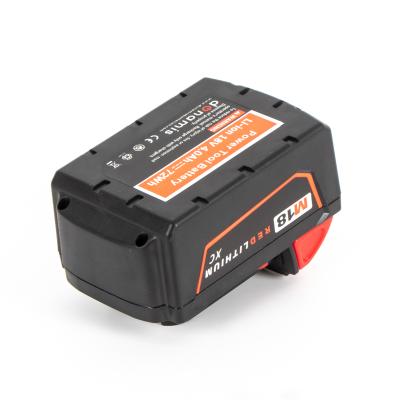 China Machine- Hot Sale 18V 4A Replacement Rechargeable Lithium 18650 Cordless Drill Batteries Packs 18v Power Tool for milwaukee mil 1840 for sale