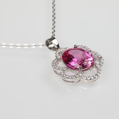 China 2040 Grad Sapphire Pendant Necklace zu verkaufen