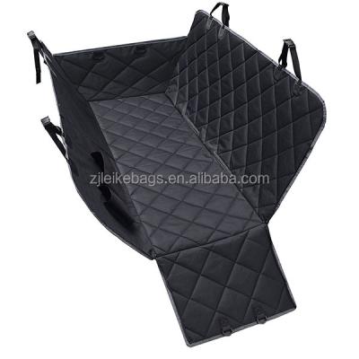 China Now Price Viable Promotional Waterproof Dog Seat Covers 600D Pet Car Seat Cover With Zipper And Pocket for sale