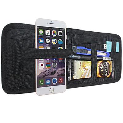 China Universal Suv Cloth Car Sun Visor Anti-Slip Elastic Nylon Organizer for sale