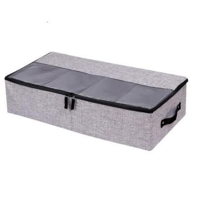 China Factory Supply Sustainable High Quality Household Items Foldable Home Storage Bin With Zipper for sale