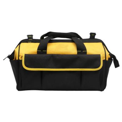 China Tools Holding Large Capacity Wide Mouth Waterproof Tool Tote Bags With Strap for sale