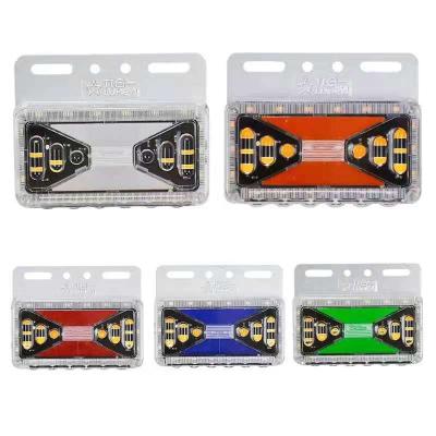 China 24v Colorfulled Water Light Guide Water Side Lamp Truck Side Light Car Semi-trailer Marker Light Auto Ground Side Lamp for sale