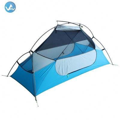 China Outdoor entertainment 2019 most popular aviation polo aluminum tent, free logo sun ultralight UV camping tent for sale