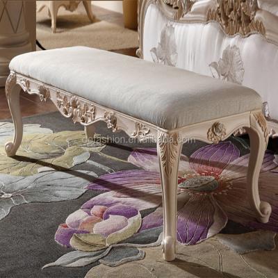 China OE-FASHION Style Eco-friendly French Bed End Stools Bench For Home Furniture for sale