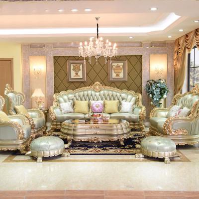 China Luxury Italy Factory New Sectional Gold Design Solid Wood Sofa OE-FASHION Home Furniture Set for sale