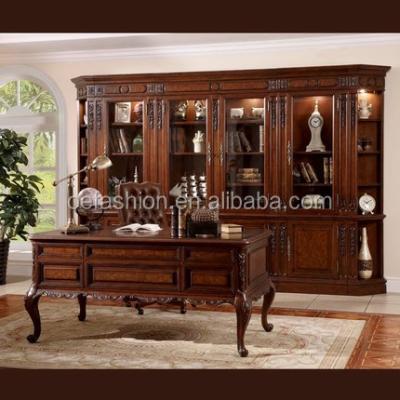 China OE-FASHION Style Eco-friendly Luxury Antique Royal French Baroque Furniture and Palace Style Study Room for sale