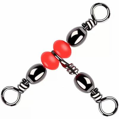 China Process Factory Direct Sale Saltwater Fishing Swivel Ocean Boat Barrel Electroplating Triple Swivel Crane Swivels Seawater for sale