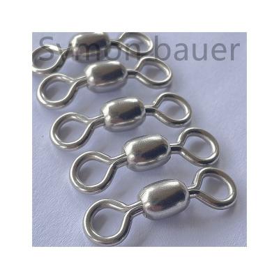 China High Quality 304 Stainless Steel Hook Line Connector Swivels Swivels Fishing Accessories for sale