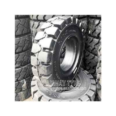 China Natural Rubber Solid Forklift Tire 4.00-8 5.00-8 6.00-9 6.50-10 8.25-15 8.15-15 Industrial Solid Tire 28x9-15 10-16.5 12-16.5 for sale