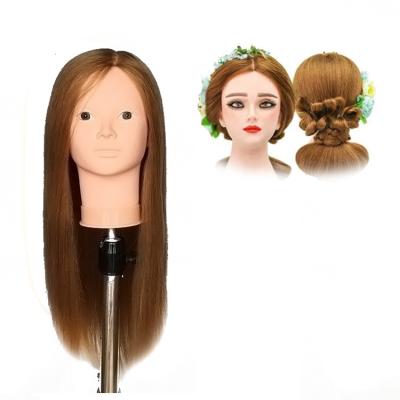 China Cosmetology Mannequin Heads Hot Sell Mixed Mannequin Hair Doll For Hairdresser Training Human Hair Mannequin Dummy Face For Makeup Practice for sale