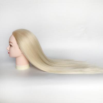 China Cosmetology Mannequin Heads Wholesale HOT Selling Salon Barber Dummy Blonde For Doll Afro With Shoulder Hair Mannequin Hairdresser Synthetic Training Head for sale