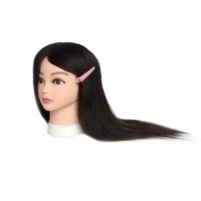 China Cosmetology Mannequin Heads Wholesale Cosmetology Real Hair Dummy Doll  For Hair Style Heads Training Heads With Human Hair Mannequin Head for sale