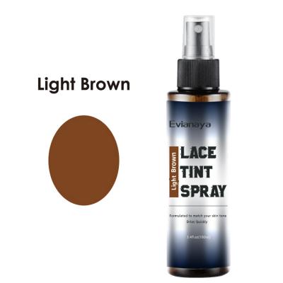 China High Quality Hair Extenisons Three Color Brown Private Label Lace Tint Spray For Different Skin Types for sale