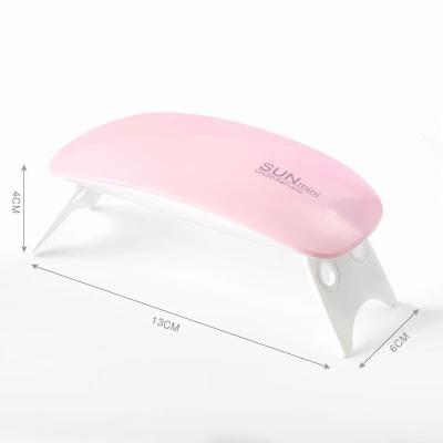 China Hot Selling Portable USB Phototherapy Dryer Led Mini Manicure Lamp 6w Portable Nail Lamp Mouse Gel Nail Mini UV Lamp Curing UV Lamp for sale