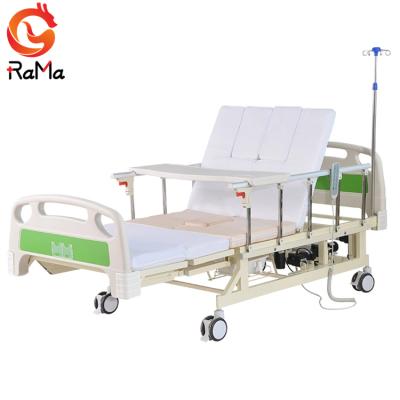 China Cheap Chair Position Nursing Home Use Hospital Nursing Adjustable Medical Patient Electric Bed With Toilet RLN-E03 for sale