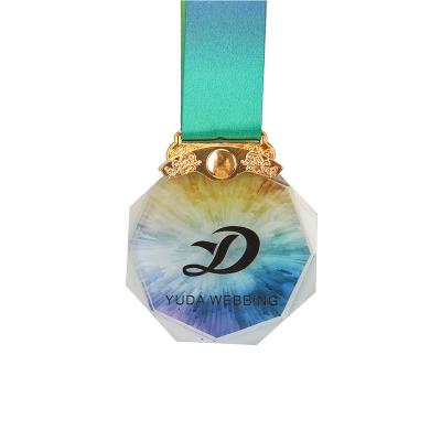 China Promotional Gift Custom Design Heat Transfer Neck Strap Dye Sublimation Printed Medal Ribbon Lanyard for sale