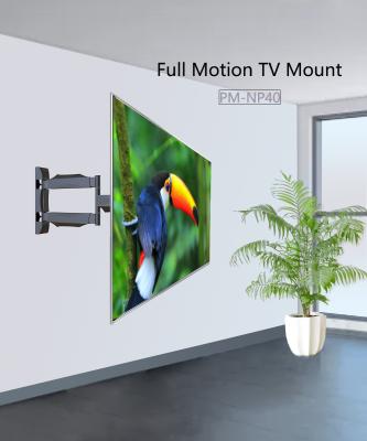 China Factory Single Arm Swivel Articulating 55 Inch TV Wall Mounts for sale