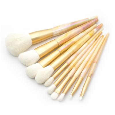 China Angular Blush Makeup Brush 10 Pcs Makeup Brush Set Full Size Makeup Brush Wholesale Makeup Brush for sale