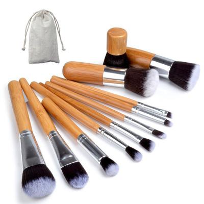 China Angular Blush Cheapest Safe Vegan Bamboo Makeup Brush Set Modern Bamboo Makeup Brush Set Maquiagem for sale