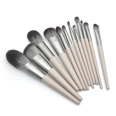 China Angular Blush Wholesale Professional Facial Cosmetic Brush 12 Pcs Makeup Brush Set Makeup Brush Set for sale