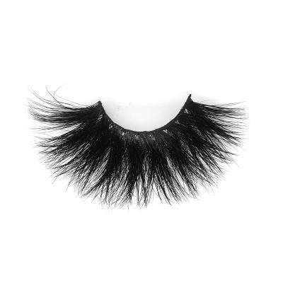 China Thick direct natural fluffy eyelashes can be wholesale customized 25MM 3d mink eyelashes seller for sale