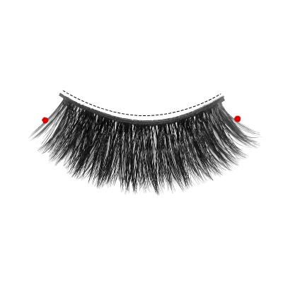 China Wholesale High Quality Low Price Thick Fluffy 3d Fake Eyelashes With Box Private Label Faux Mink Eyelashes for sale