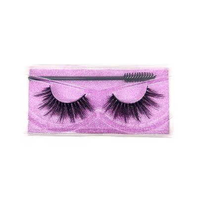 China High Cost Performance Thick Portable Cheap False Mink Eyelashes Private Label Packaging Thin Band for sale