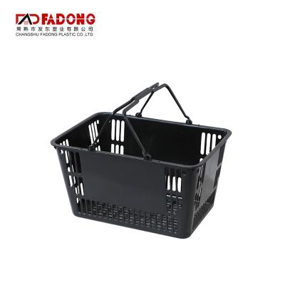 China Eco - Friendly Supermarket Plastic Shopping Basket For Wholesale Grocery for sale