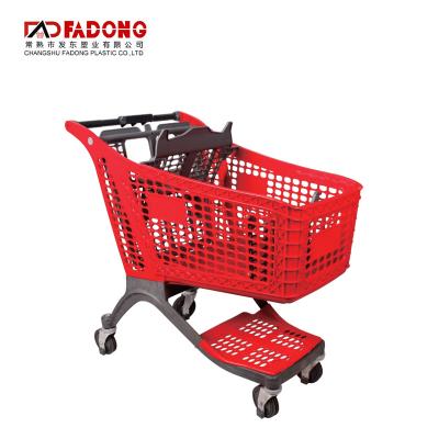 China Durable Promotional Folding Handcart Cart On Wheels Plastic Cart On Wheels With Handle for sale