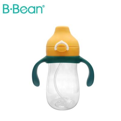 China BPA Free Removeable Handles Student Water Bottle Weighted Straw Spill Proof Spout Sippy Cups For Toddlers for sale