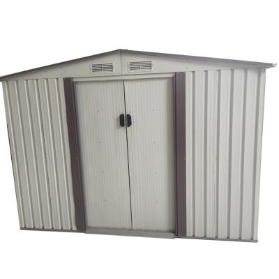 China Easily Assembled Waterproof Apex Garden Metal Shed for Outdoor for sale