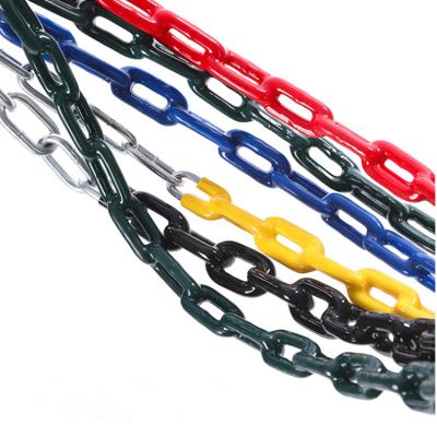 China Cheap Colorful Plastic Coated Lifting Chain Chain For Playground for sale