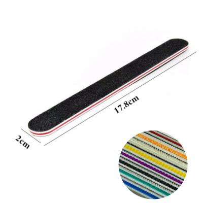 China Nail Care Custom Printed 80/80 Personalized Wholesale Nail Files Emery 100/100 Professional Manicure for sale