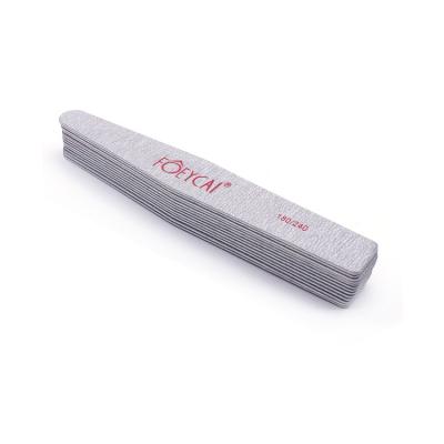 China Nail Art Custom Printing Wooden 180 240 Grit Disposable Diamond Double Sided Nail File Professional for sale