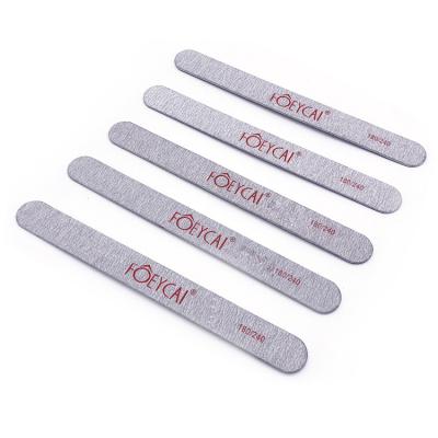 China Nail Care Professional Thin Straight Zebra Premium Gray Nail File 100/180 180/240 for sale